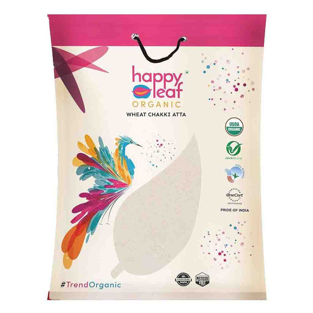Happy Leaf Org Wheat Chakki Atta 20Lb