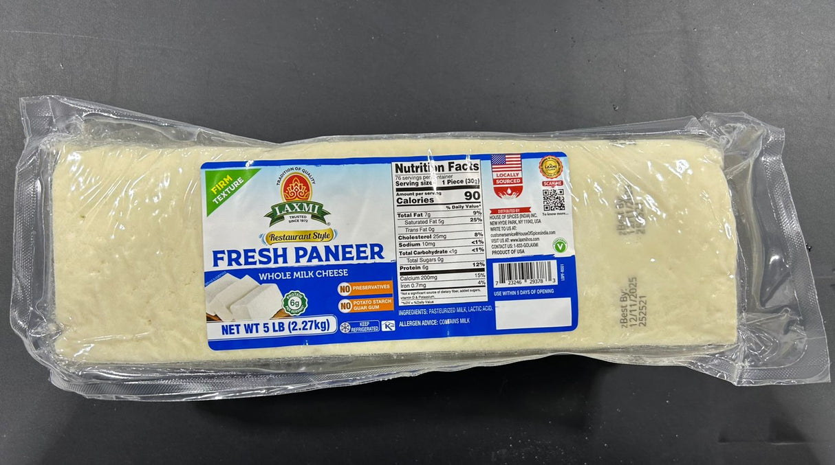Laxmi Fresh Paneer 5Lb
