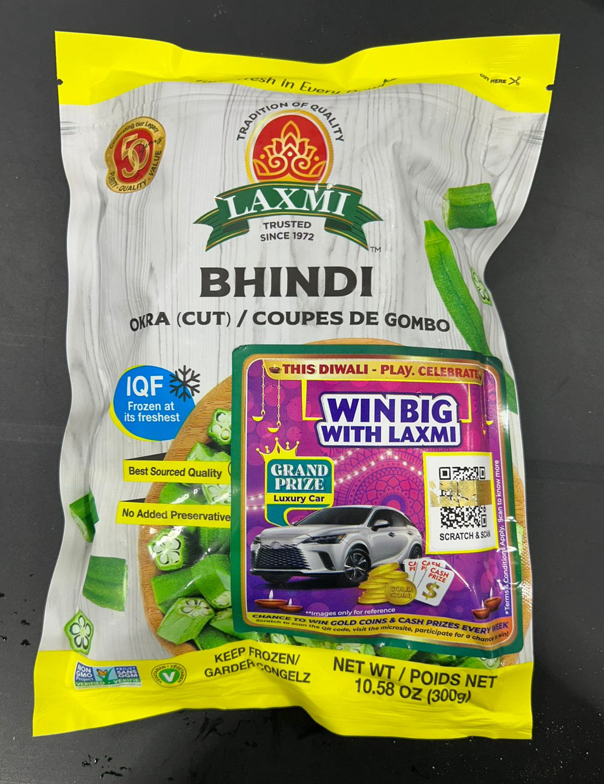 Laxmi Bhindi Okra Cut 300G