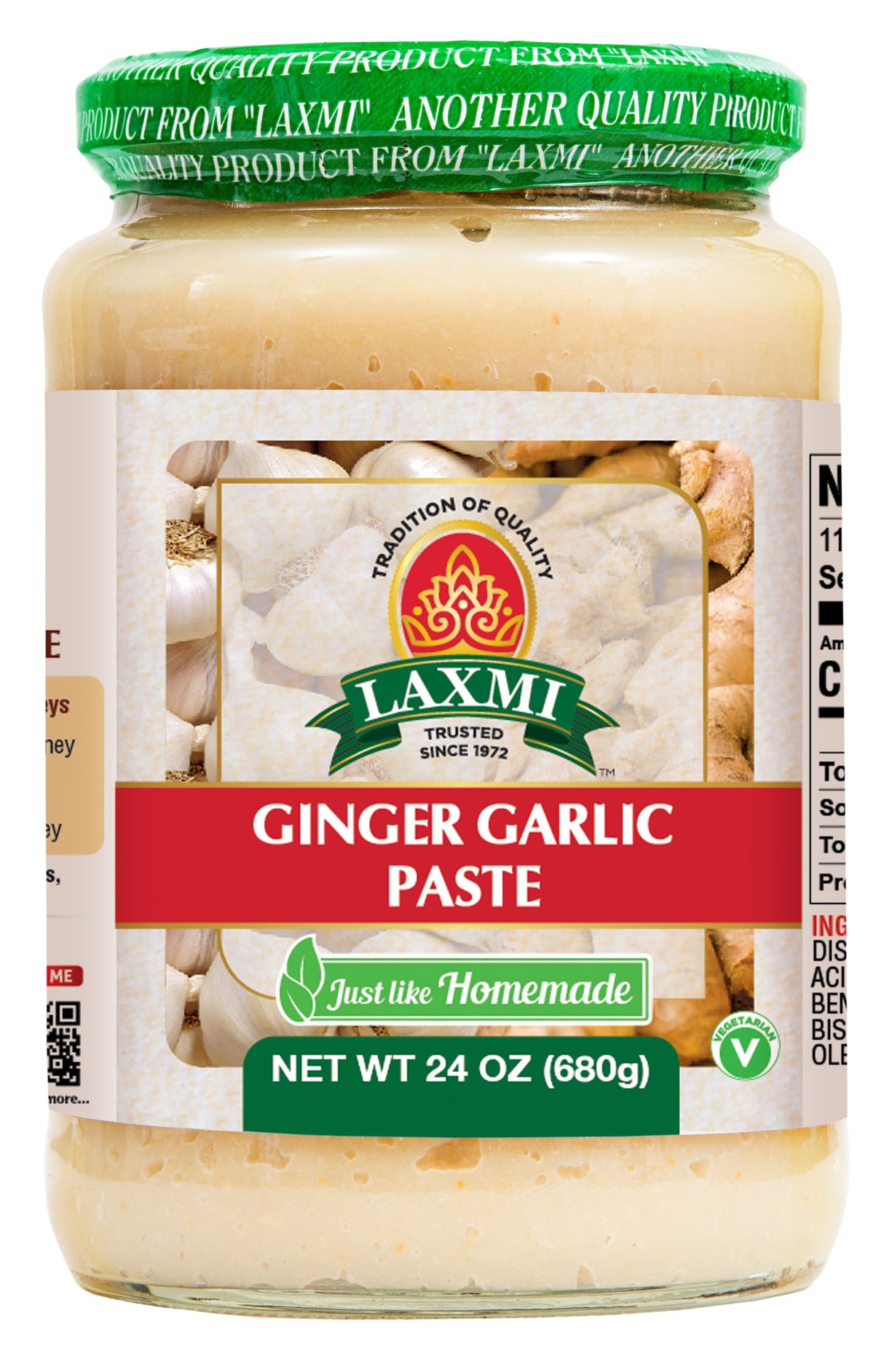 Laxmi Ginger Garlic Paste 24Oz
