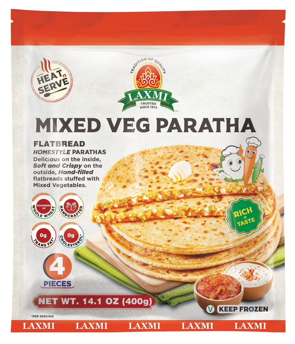 Laxmi Mixed Veg Paratha 4Pics