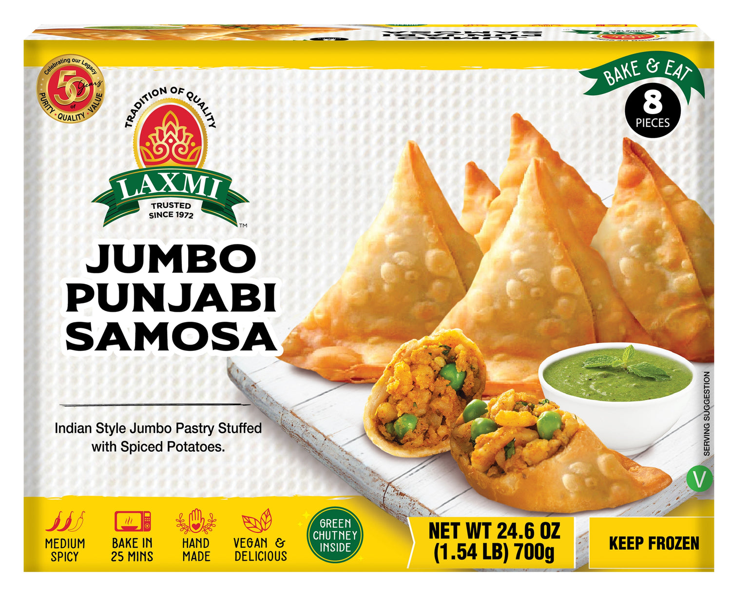 Laxmi Punjabi Sam No Oni Garlic 8Pc