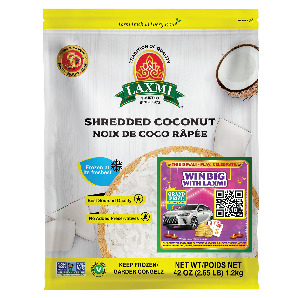 Laxmi Shredded Coconut 1.2 Kg