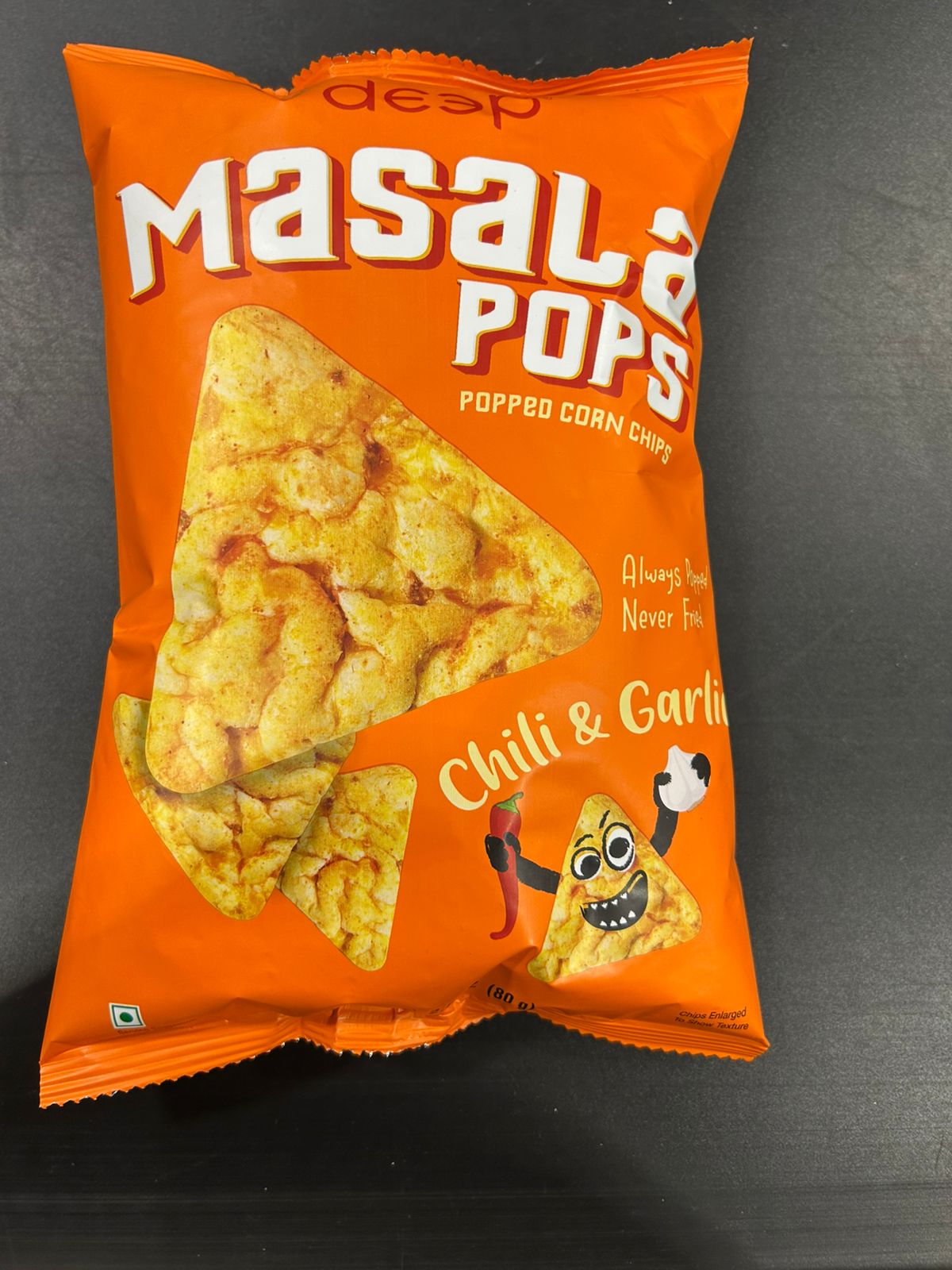 Masala Pops Chi&Garlic 80G