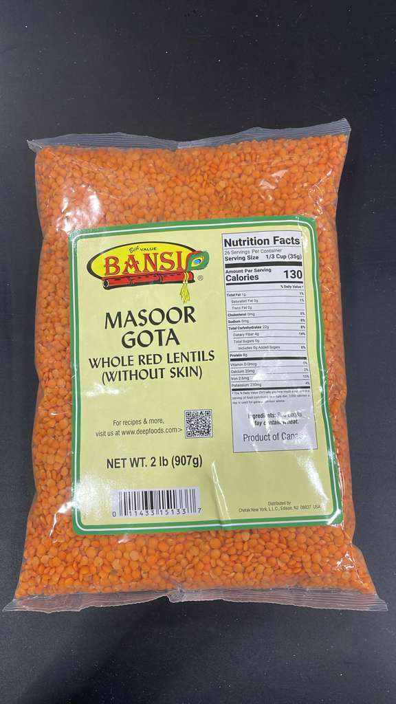 Masoor Whole 4Lb