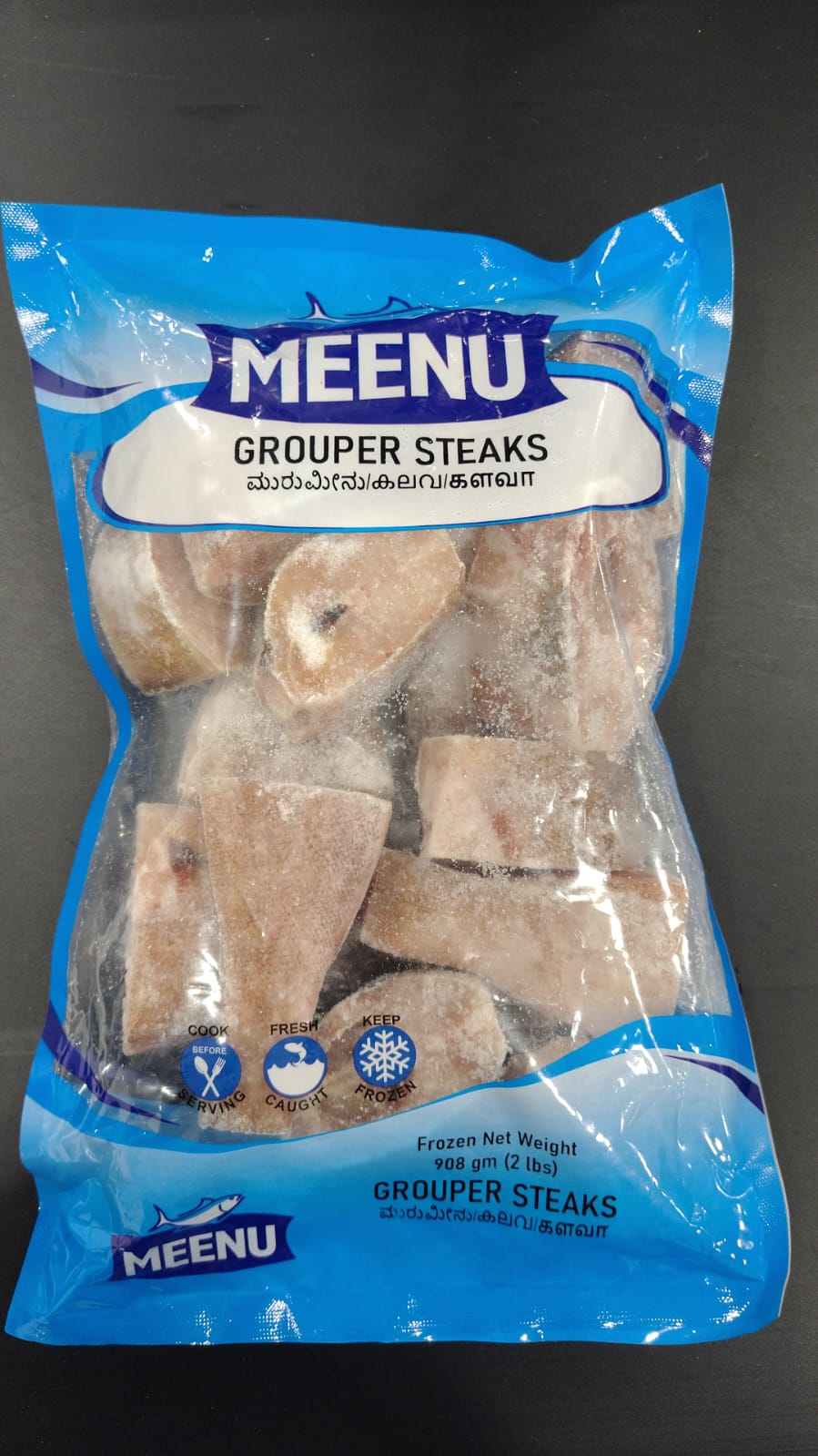 MEENU GROUPER STEAKS 2LB