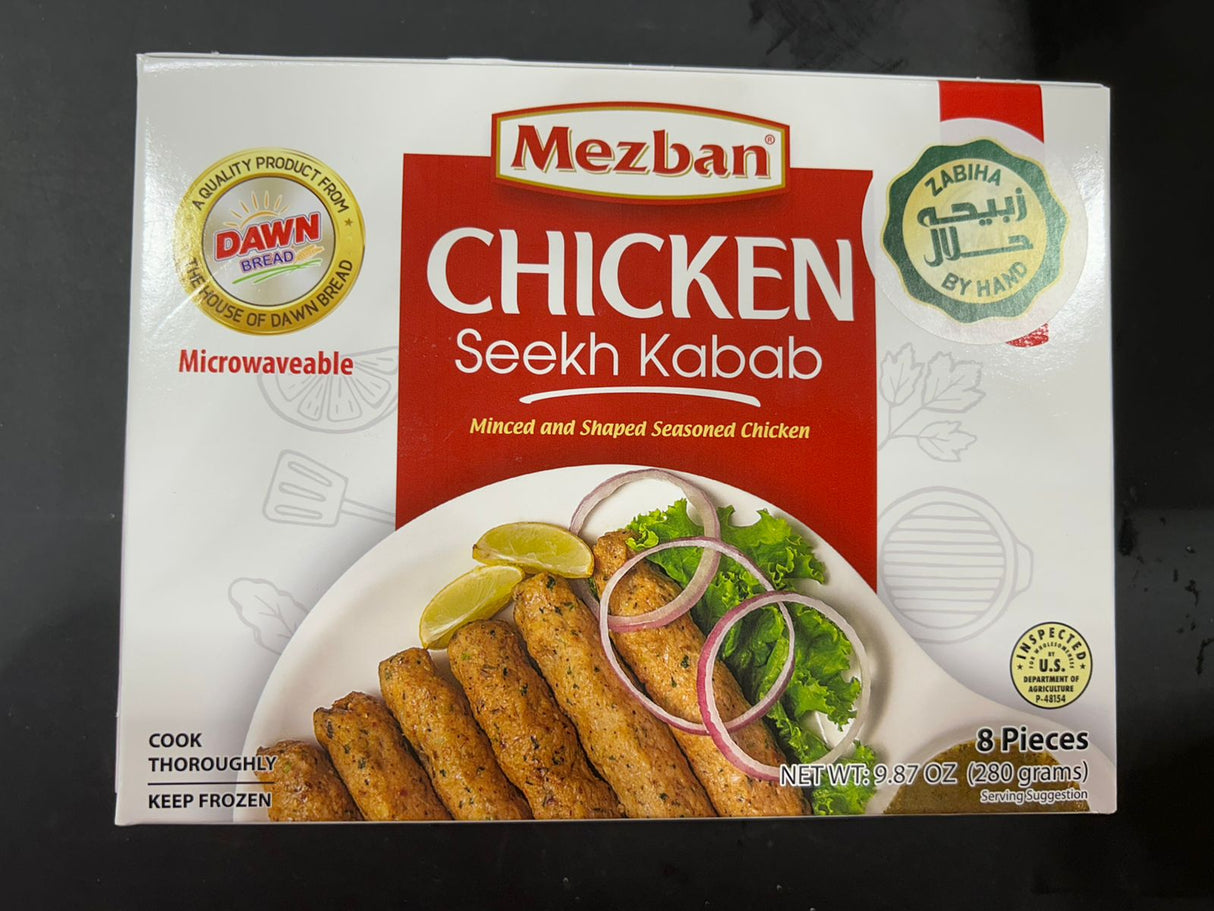 MEZBAN CHICKEN SEEKH KABAB 8PCS
