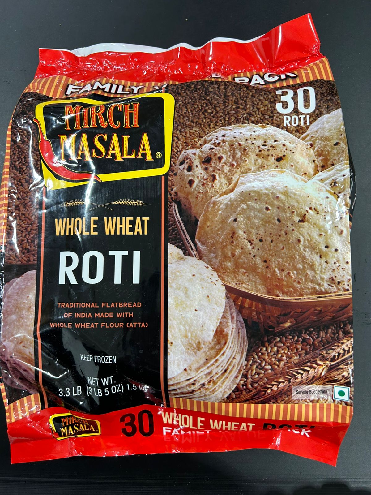 Mirch Masala Whole Wheat Roti 30Pc