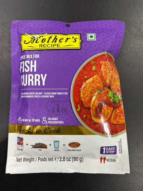 MOTHERS FISH CURRY MIX 80G