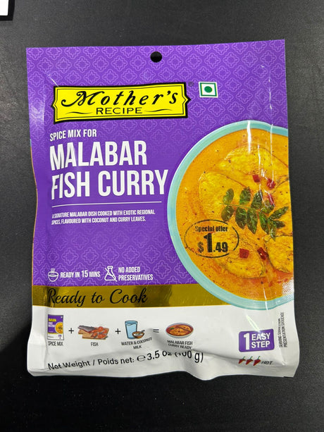 MOTHERS MAL FISH CURRY 100G