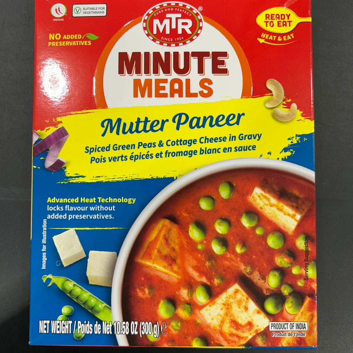 MTR Ready To Eat Mutter Paneer 300G – Utsav Supermarket