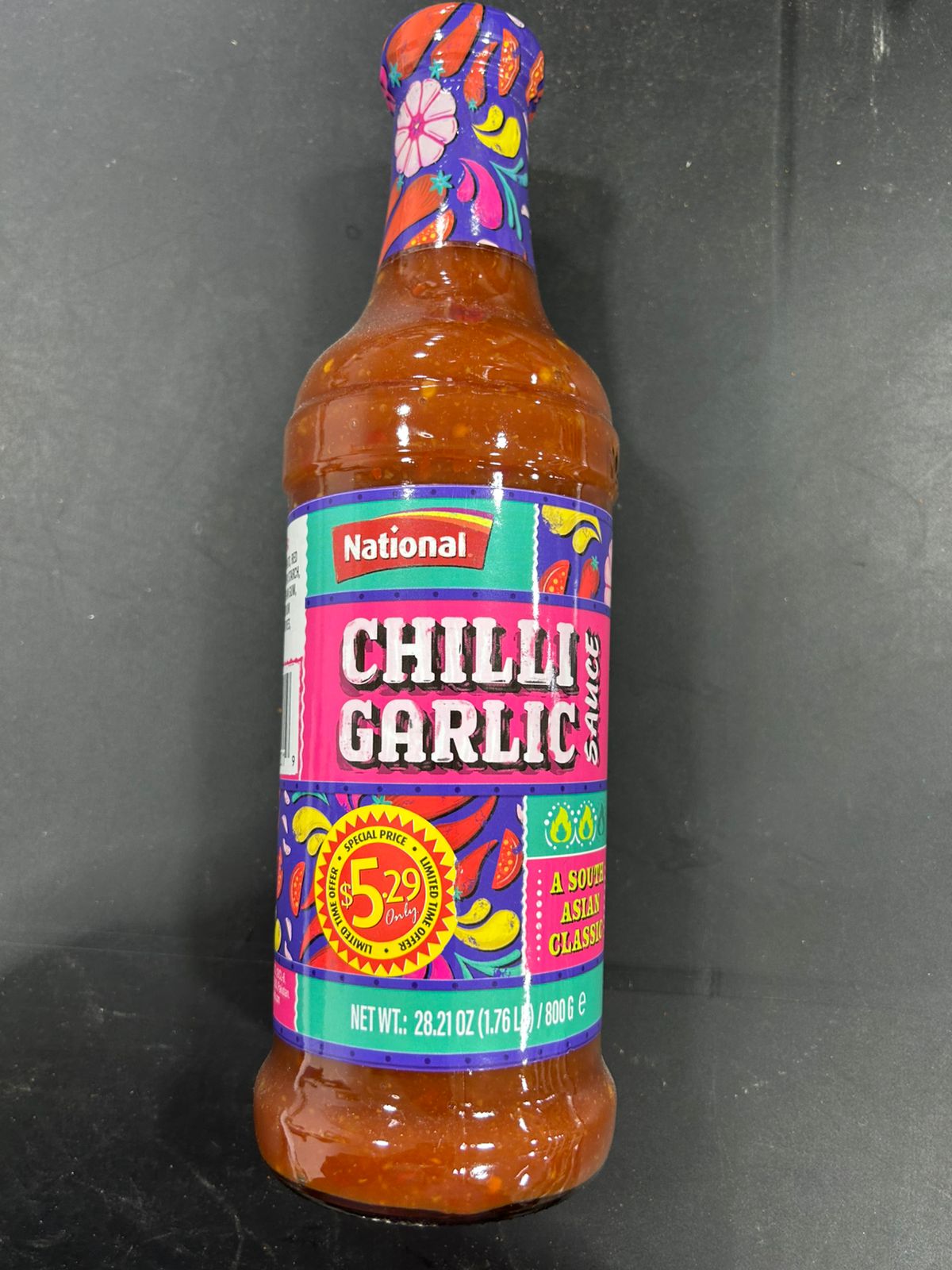 NATIONAL CHILLI GARLIC SAUCE 800G