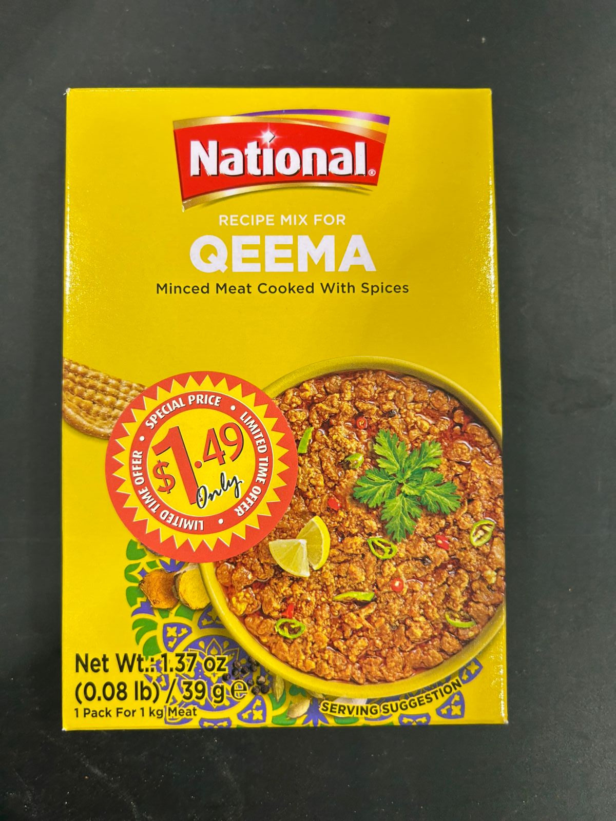 NATIONAL QEEMA MASALA 50G