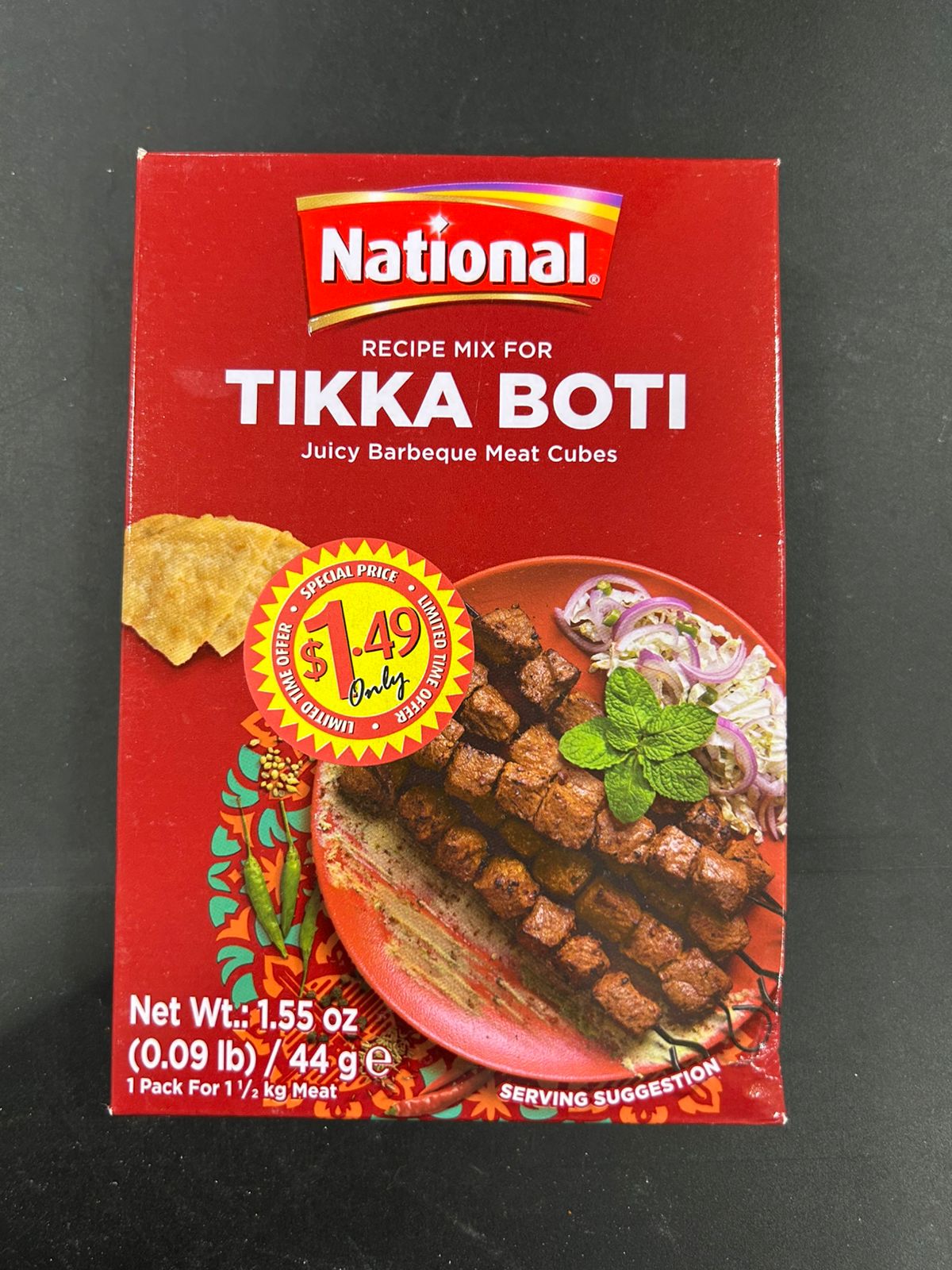 NATIONAL TIKKA BOTI 44G