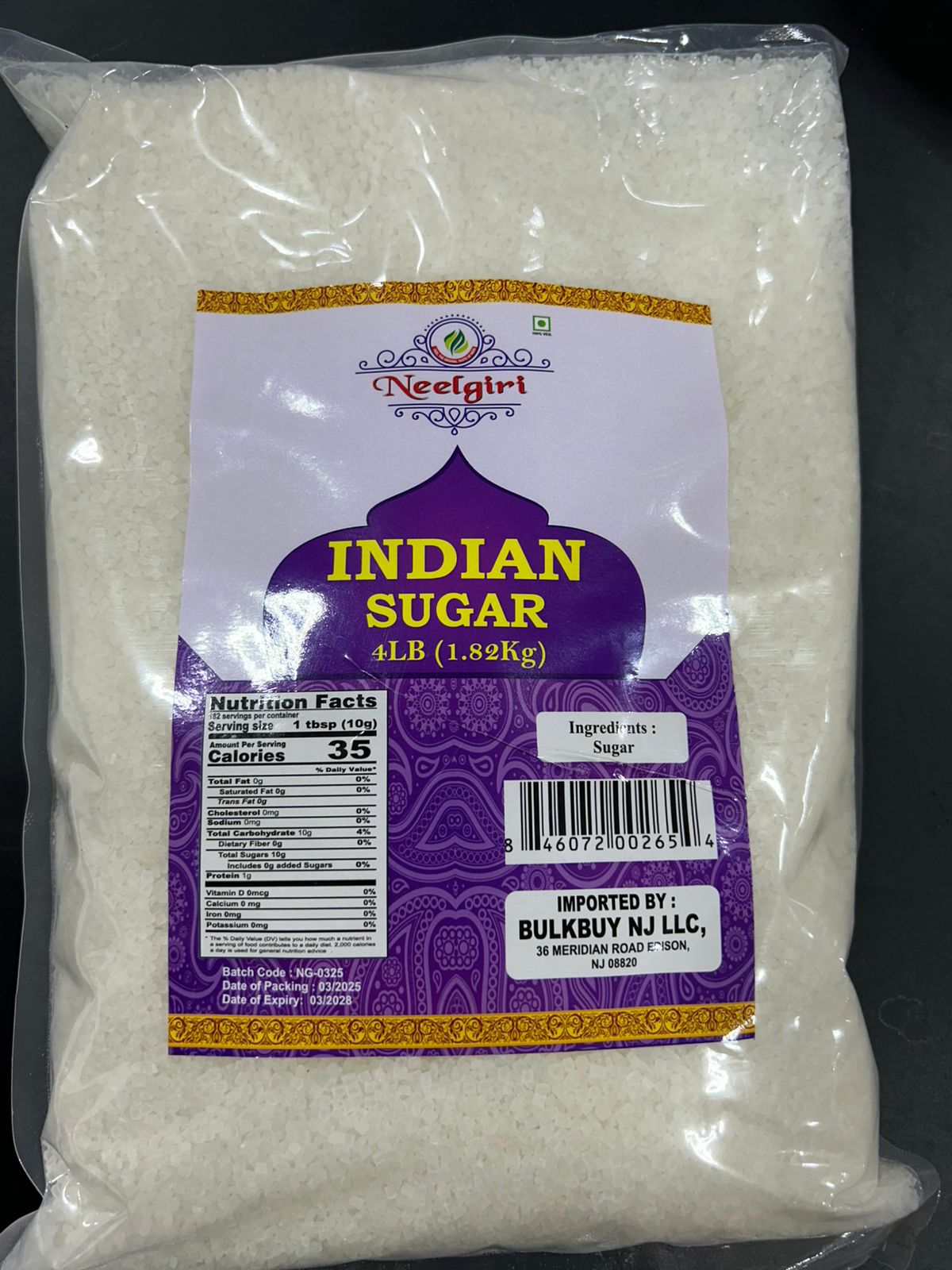 Neelgiri INDIAN SUGAR 4LB