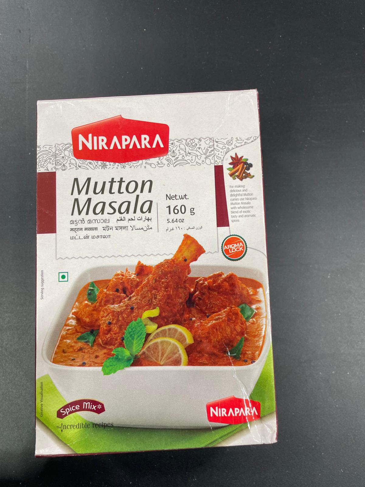 NIRAPARA MUTTON MASALA 160G