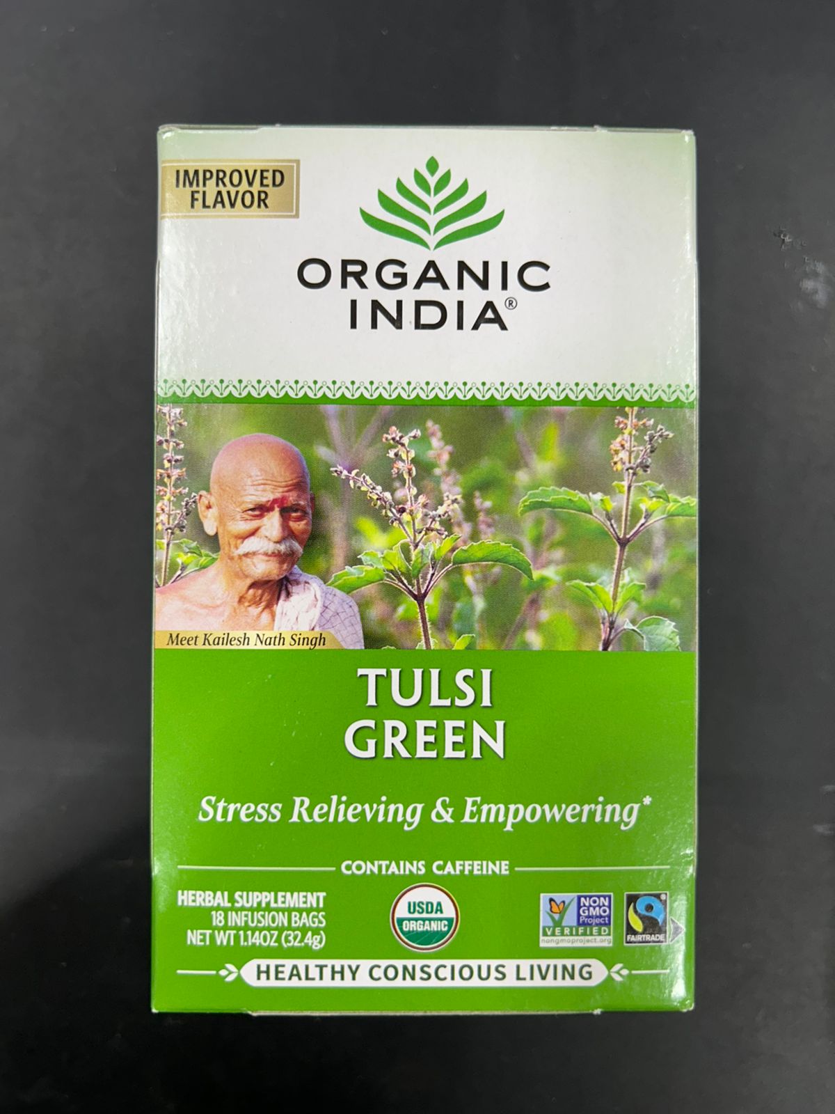 Organic India Tulsi Green Tea 18Ct