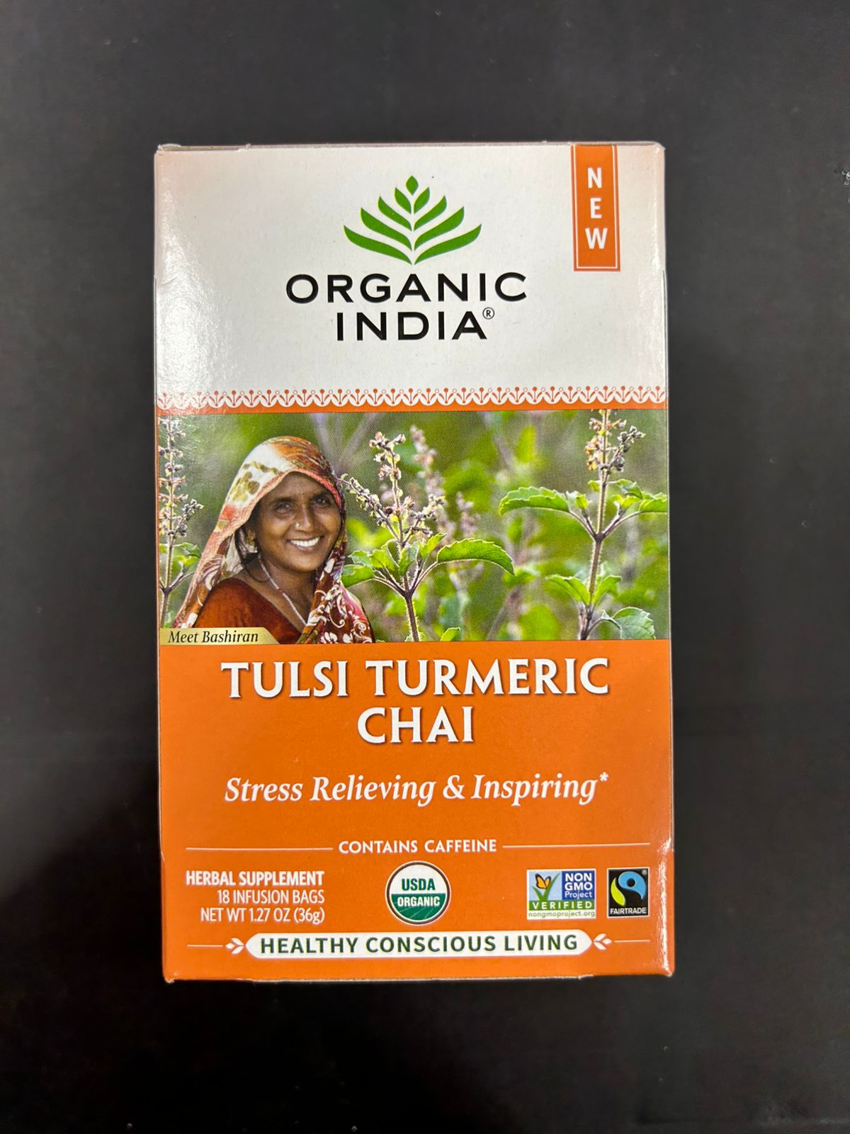 Organic India Turmeric Chai 18Ct