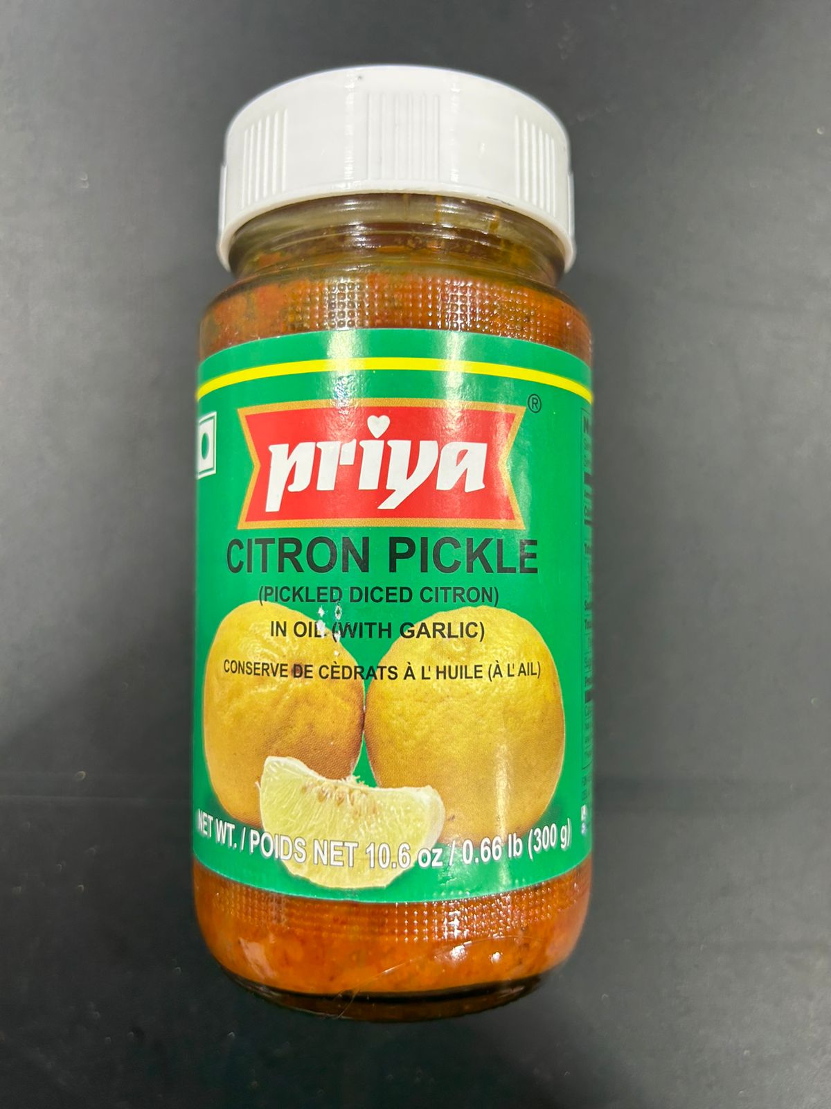 Priya Citron Pickle With Garlic 300G