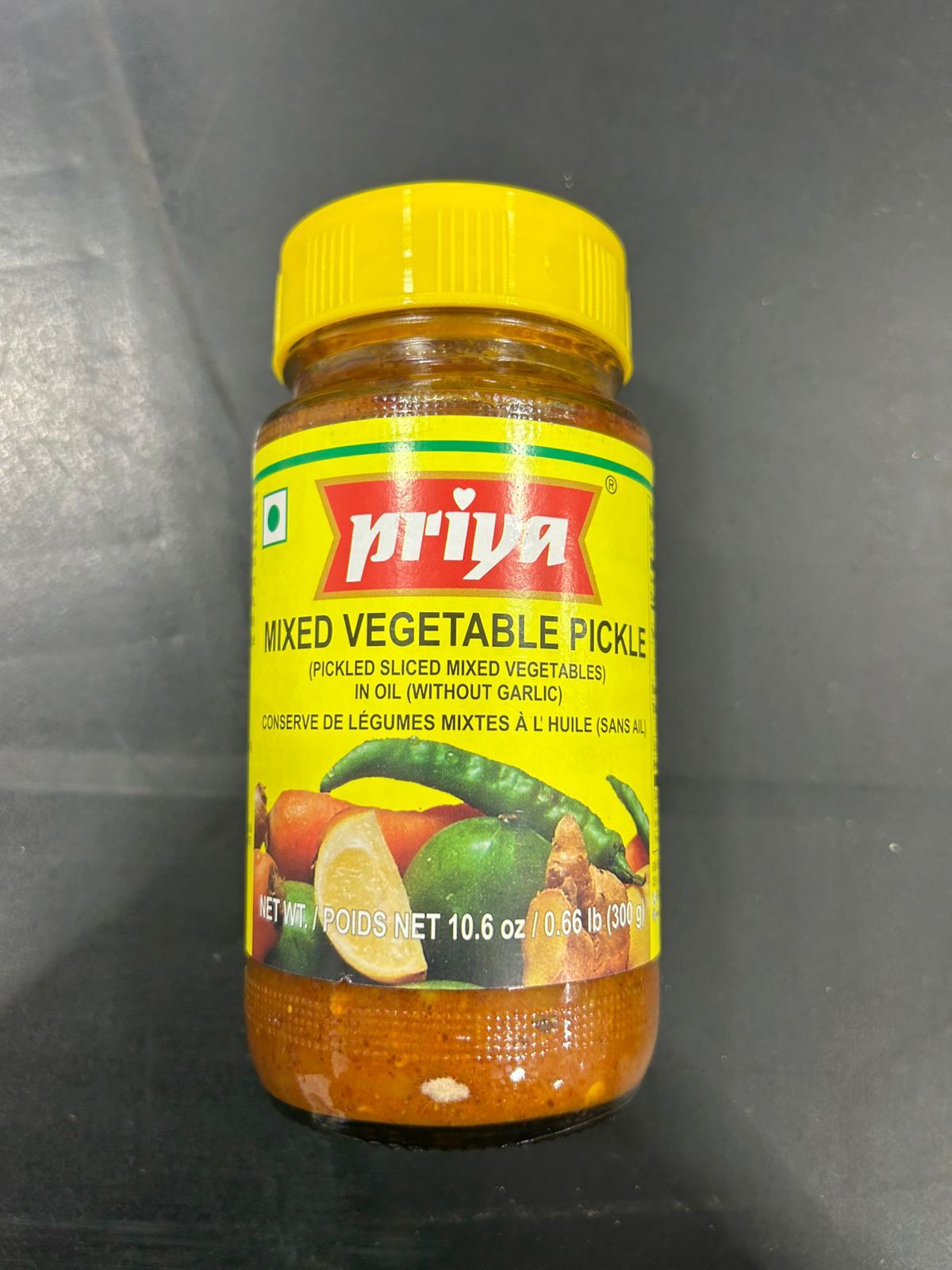 Priya Mixed Veg Pickle Without Garlic 300G