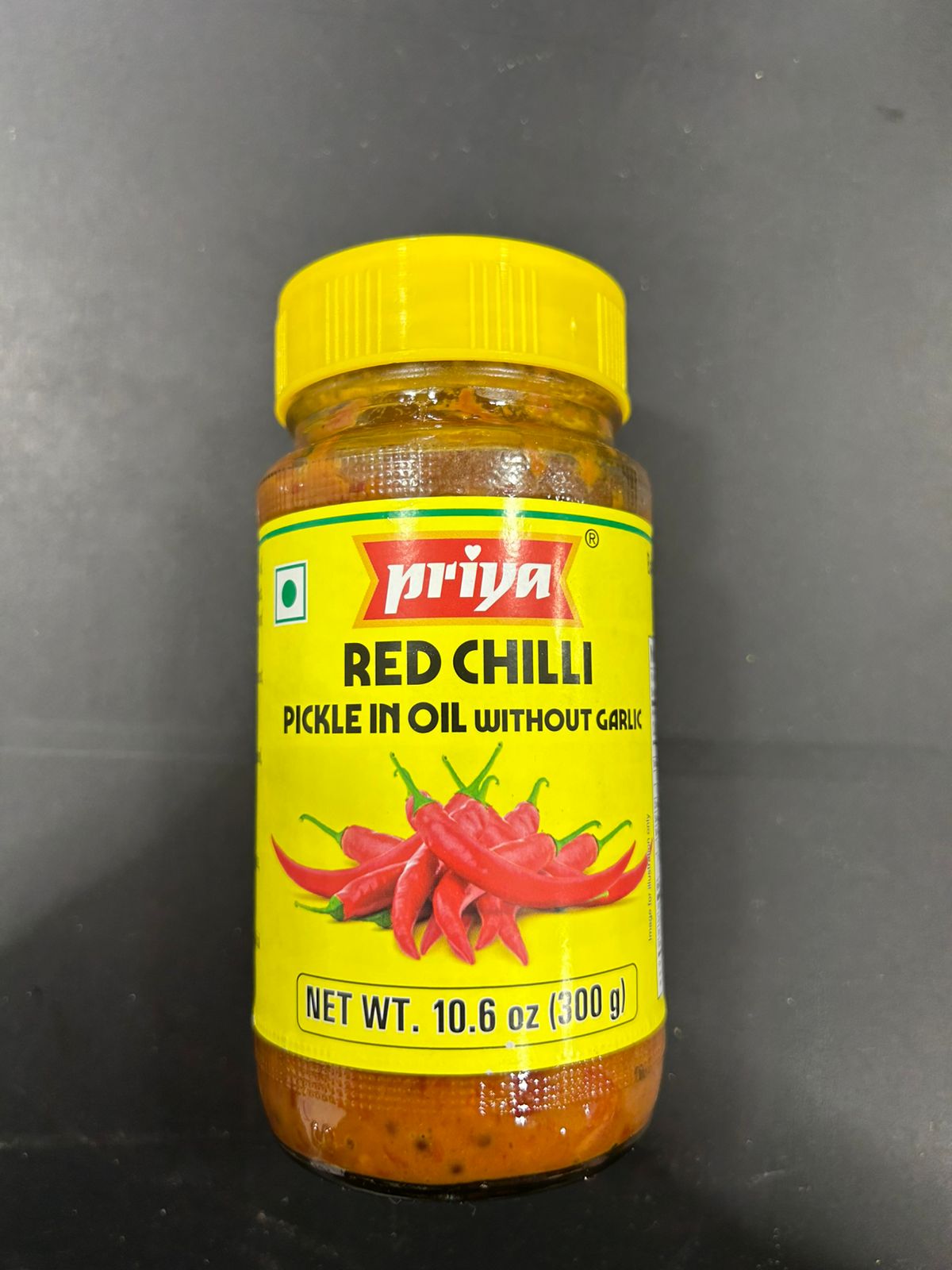 Priya Red Chilli Without Garlic Pickle 300G