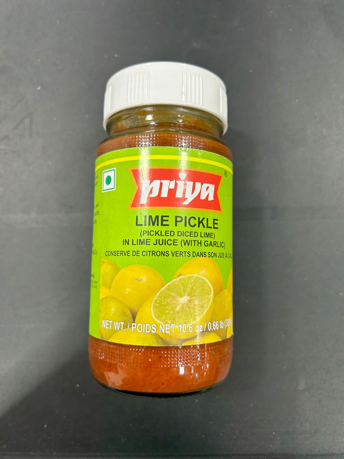 Priya Lime Pickle With Garlic 300G