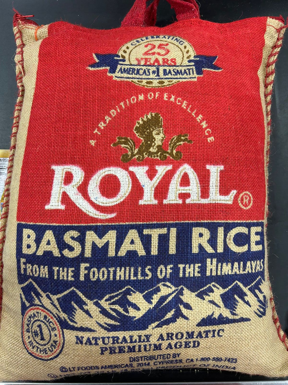 ROYAL WHITE BASMATI RICE 20LB