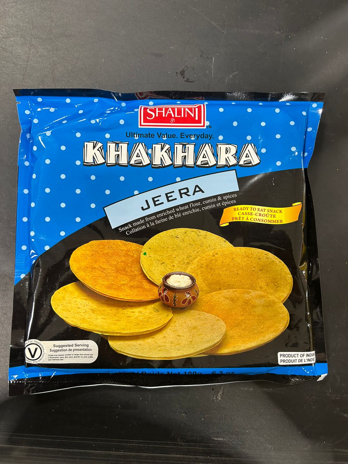 Shalini Khakhra Jeera 180G