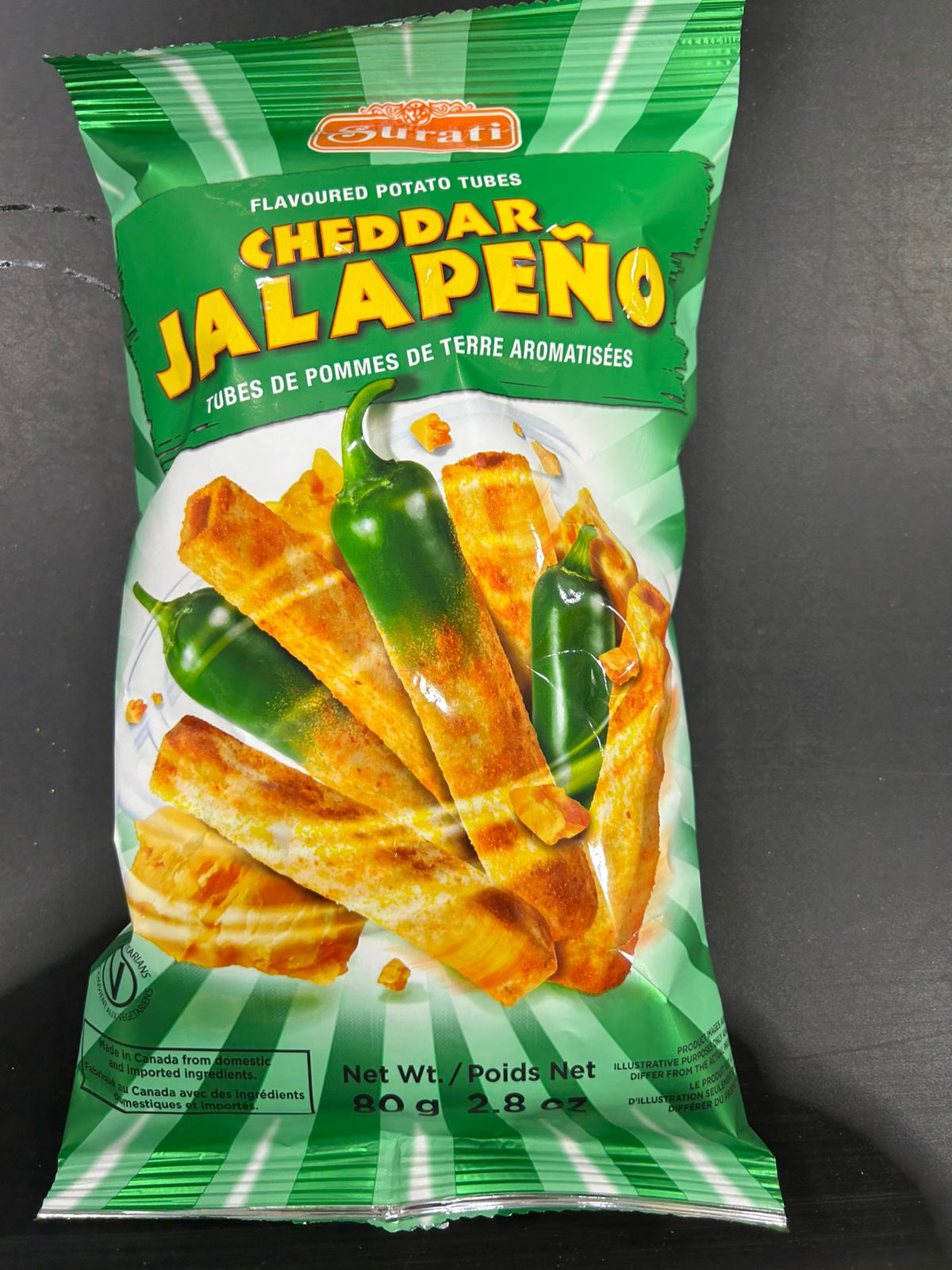Surati Cheddar Jalapenos Tub 80G