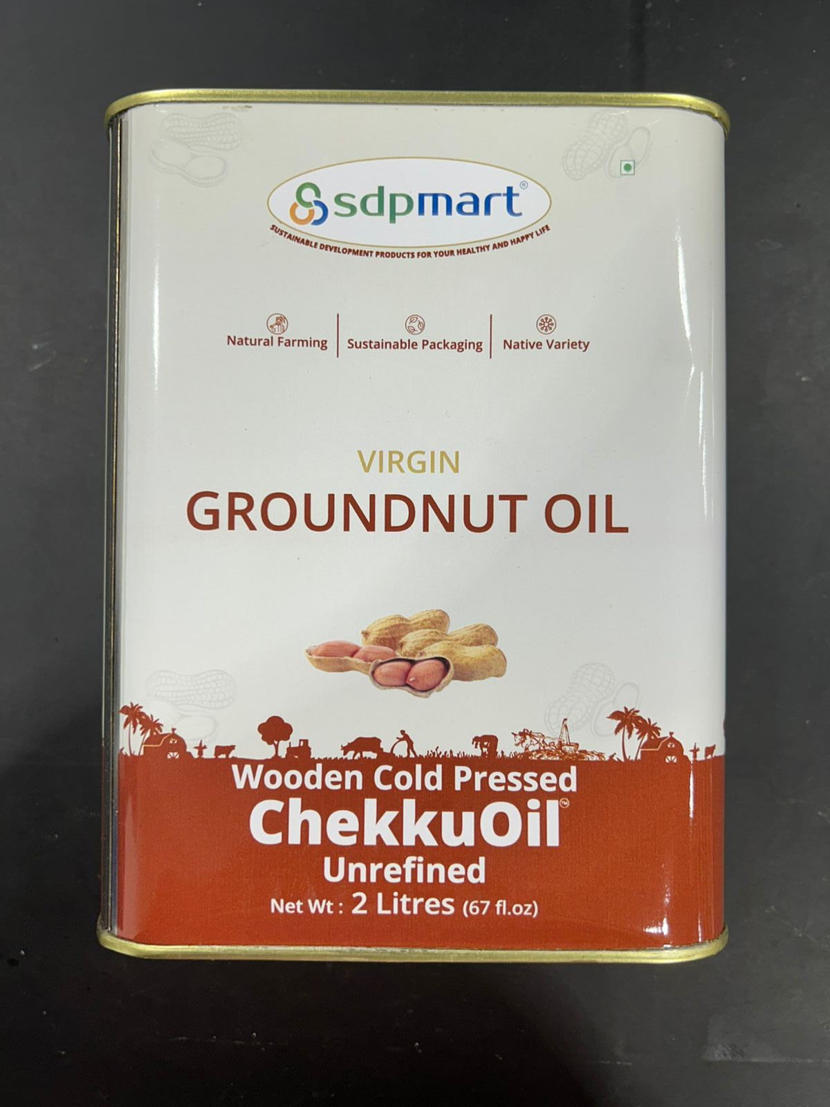 SDP VIRGIN GROUNDNUT OIL 2L