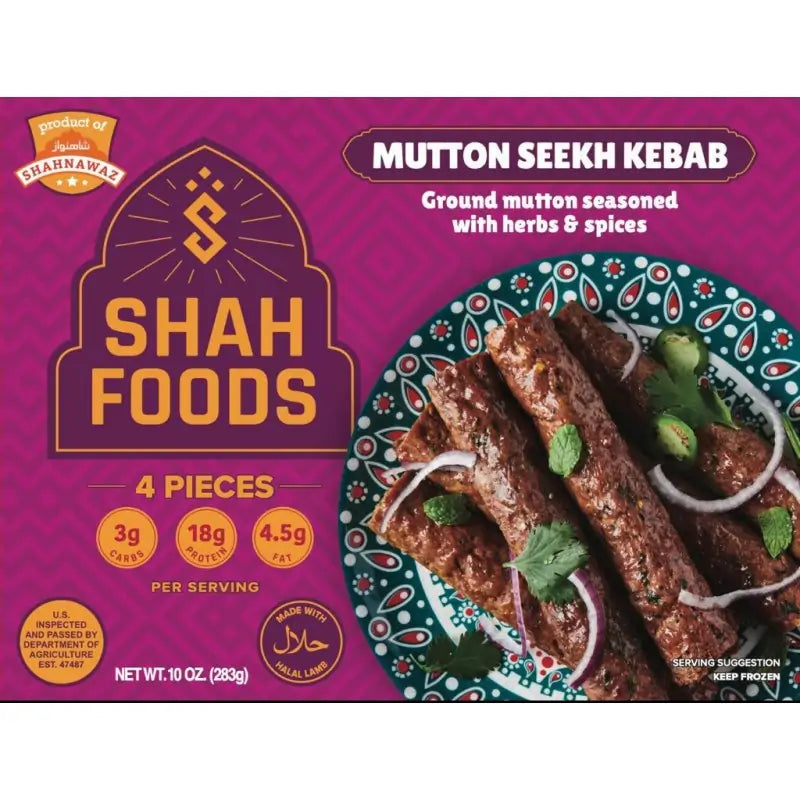 Shah Lamb Seekh Kebab 283G