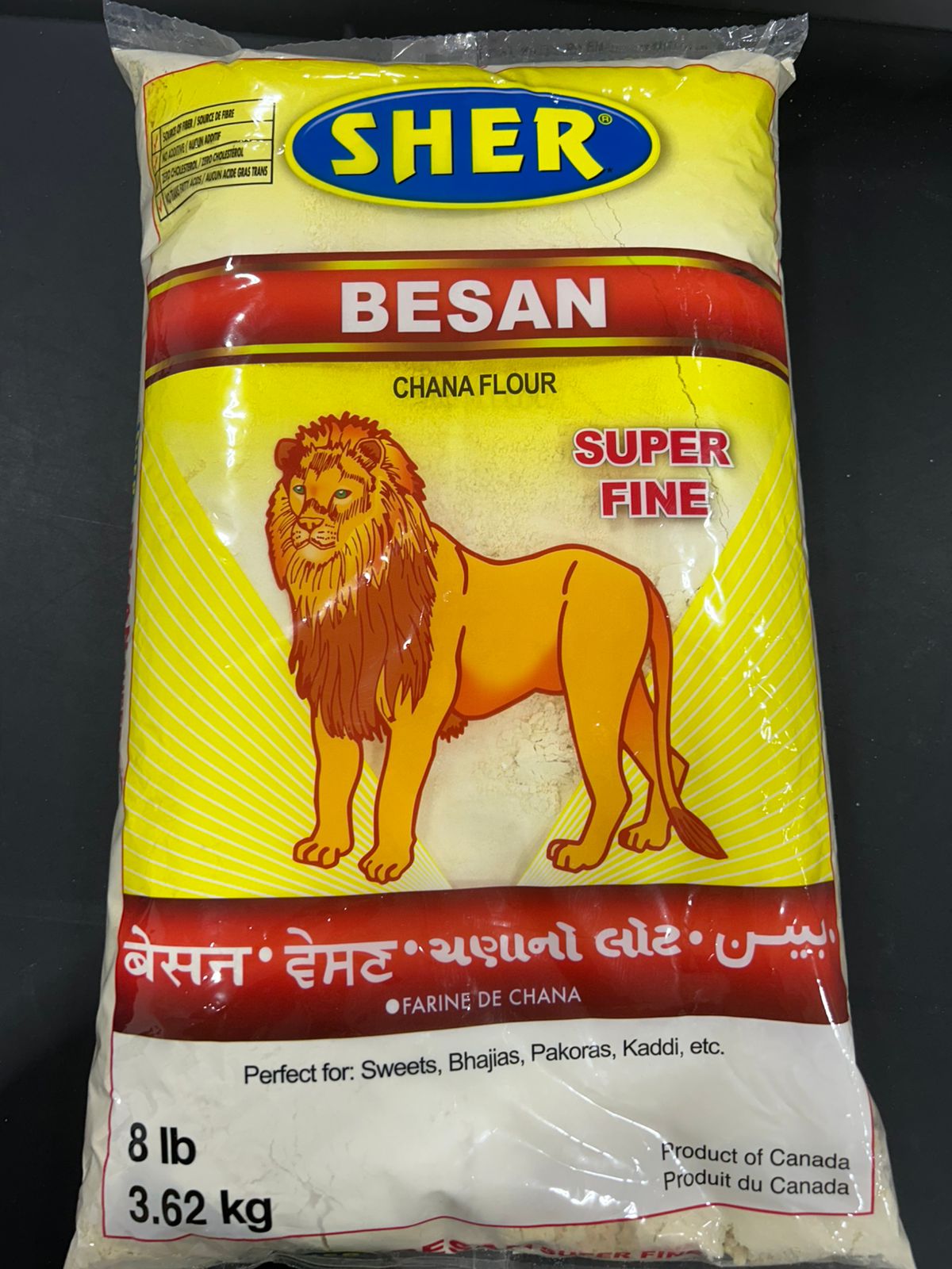 Sher BESAN CHANA FLOUR 8LB