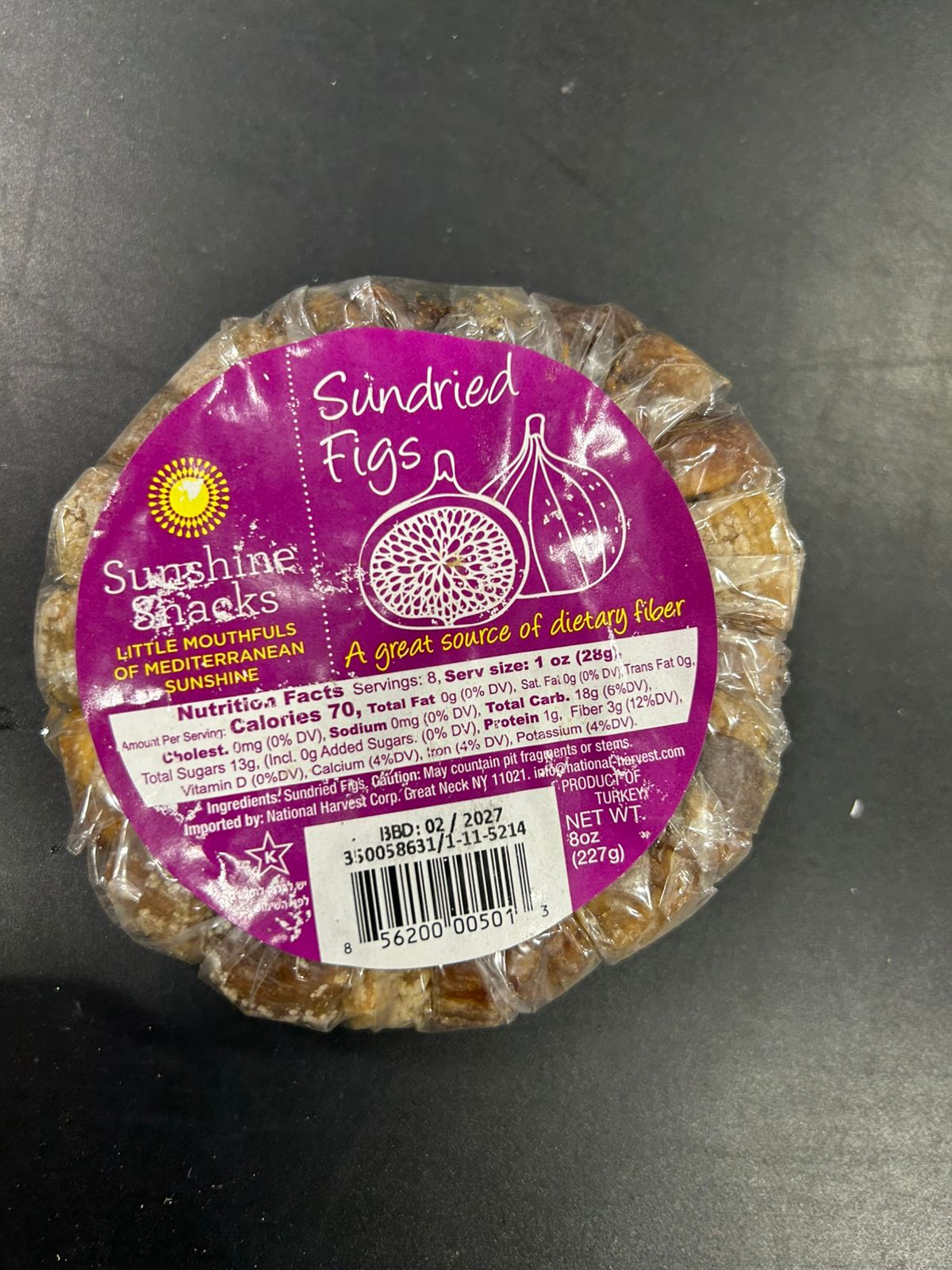 Sunshine Sundried Figs 8Oz