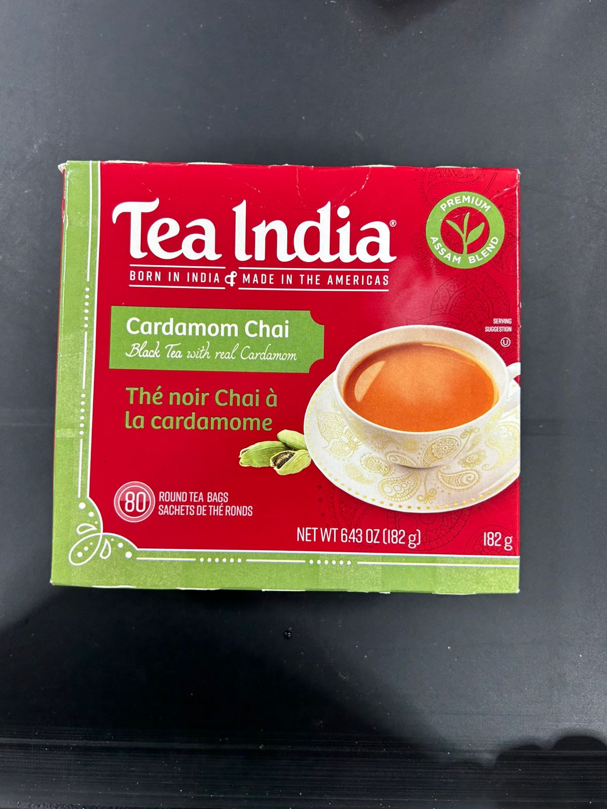 TEA INDIA CARDAMOM CHAI 182G