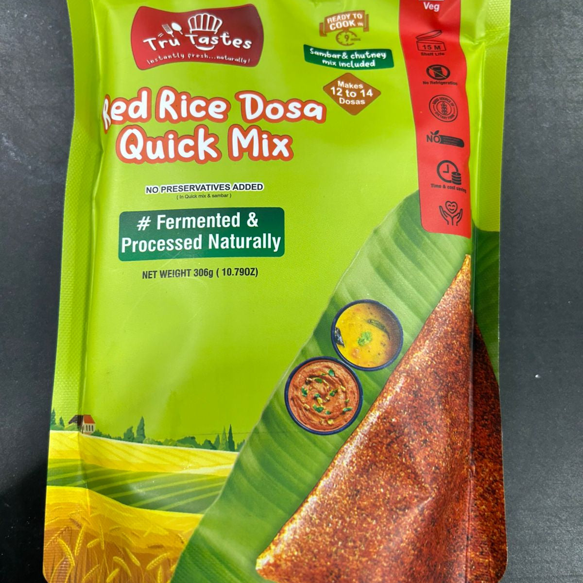 True Tastes Red Rice Dosa 306G – Utsav Supermarket