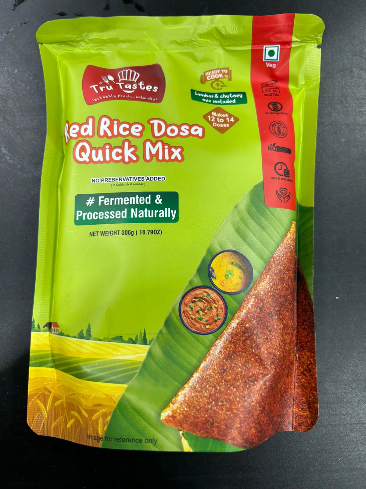 True Tastes Red Rice Dosa 306G