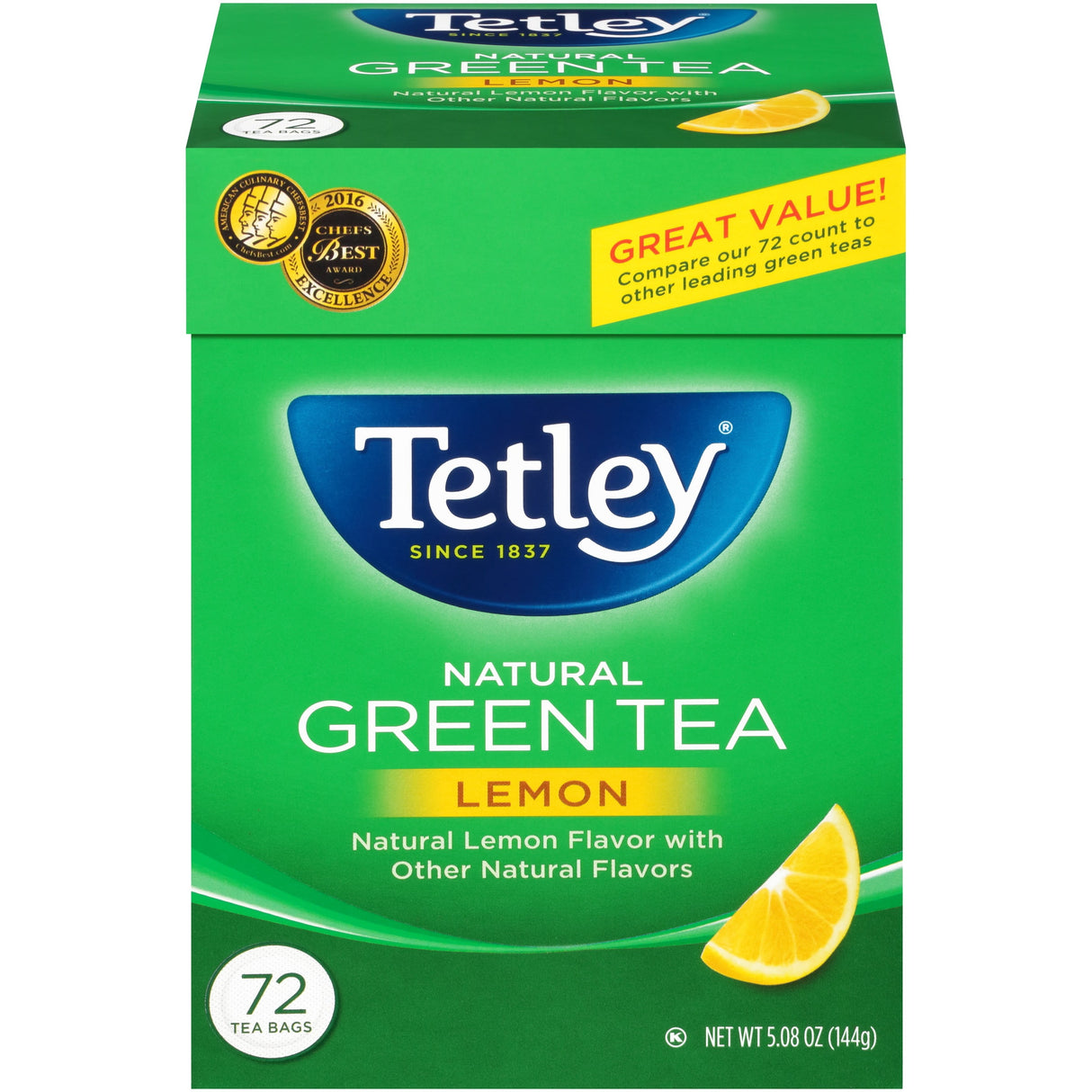 Tetley Green T/W Lemon 72B