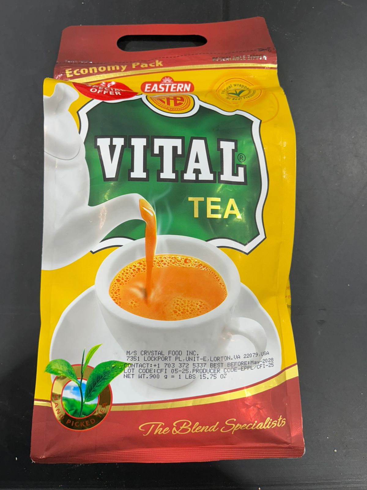 VITAL TEA (ZIPPER POUCH) 900G