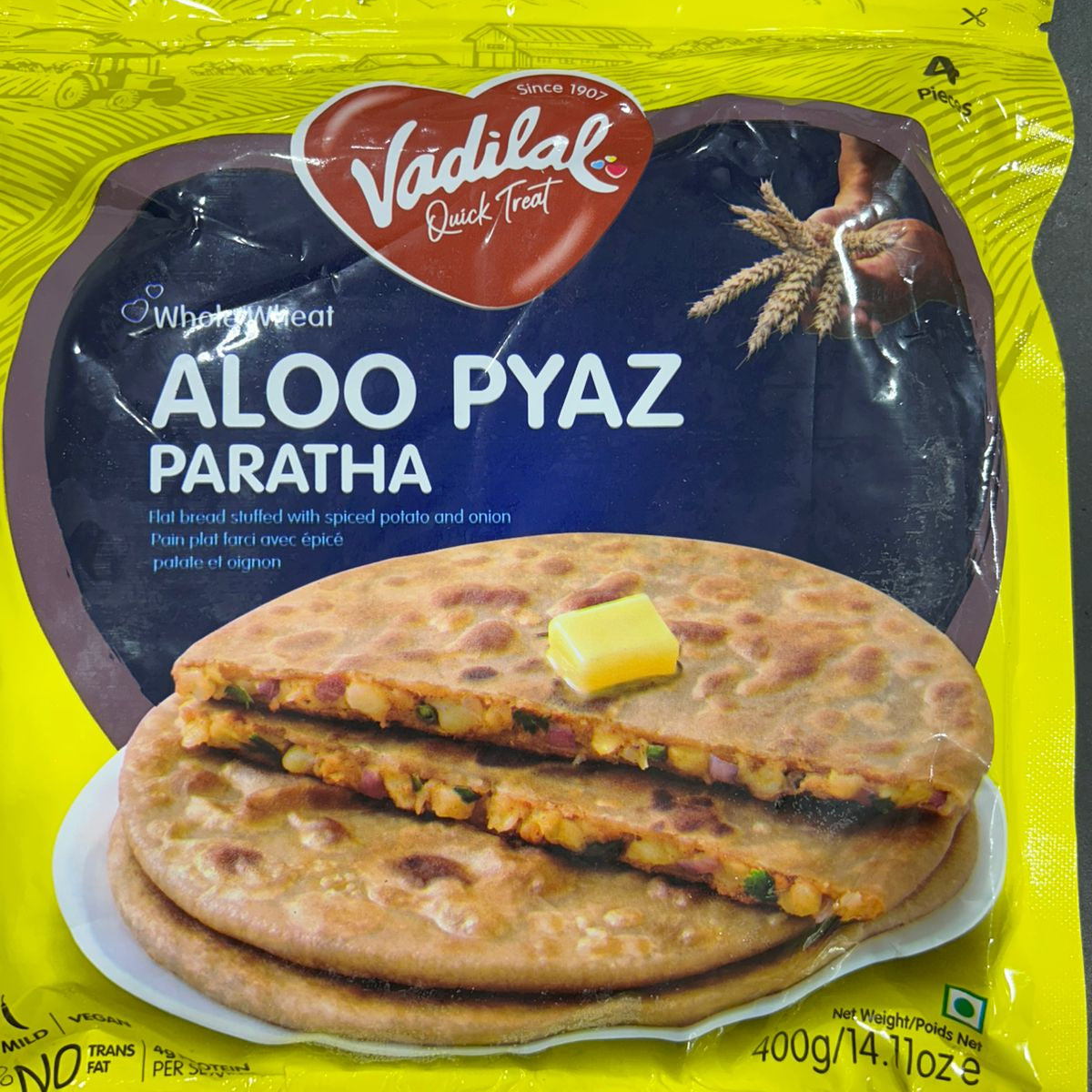 Vadilal Aloo Pyaz Paratha 400G – Utsav Supermarket