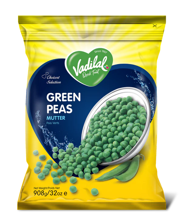 Vadilal Bulk Green Peas 908G