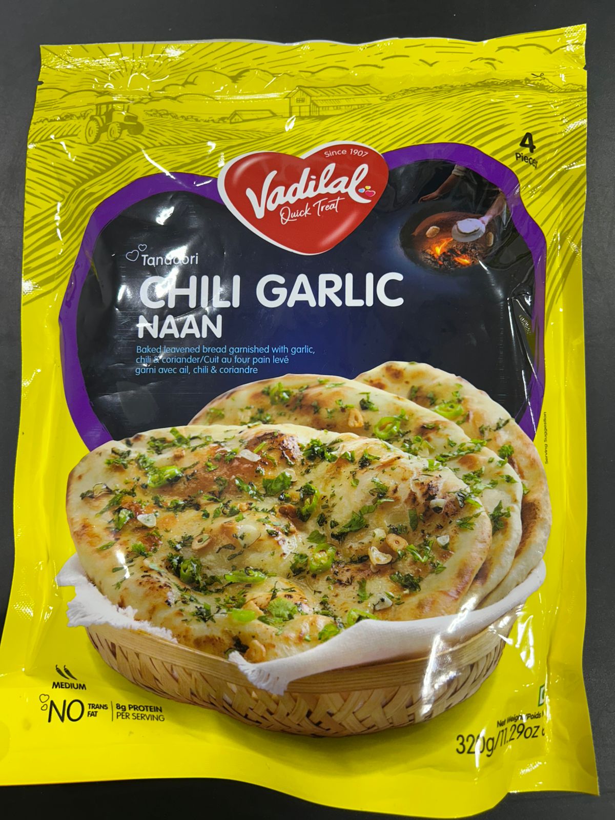 Vadilal CHILI GAR NAAN 320G