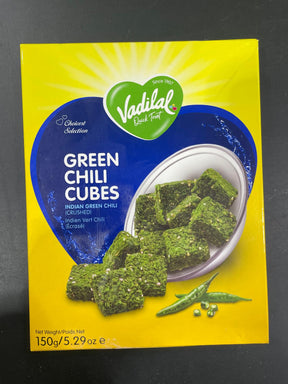 Vadilal GREEN CHILLI CUBES 150G