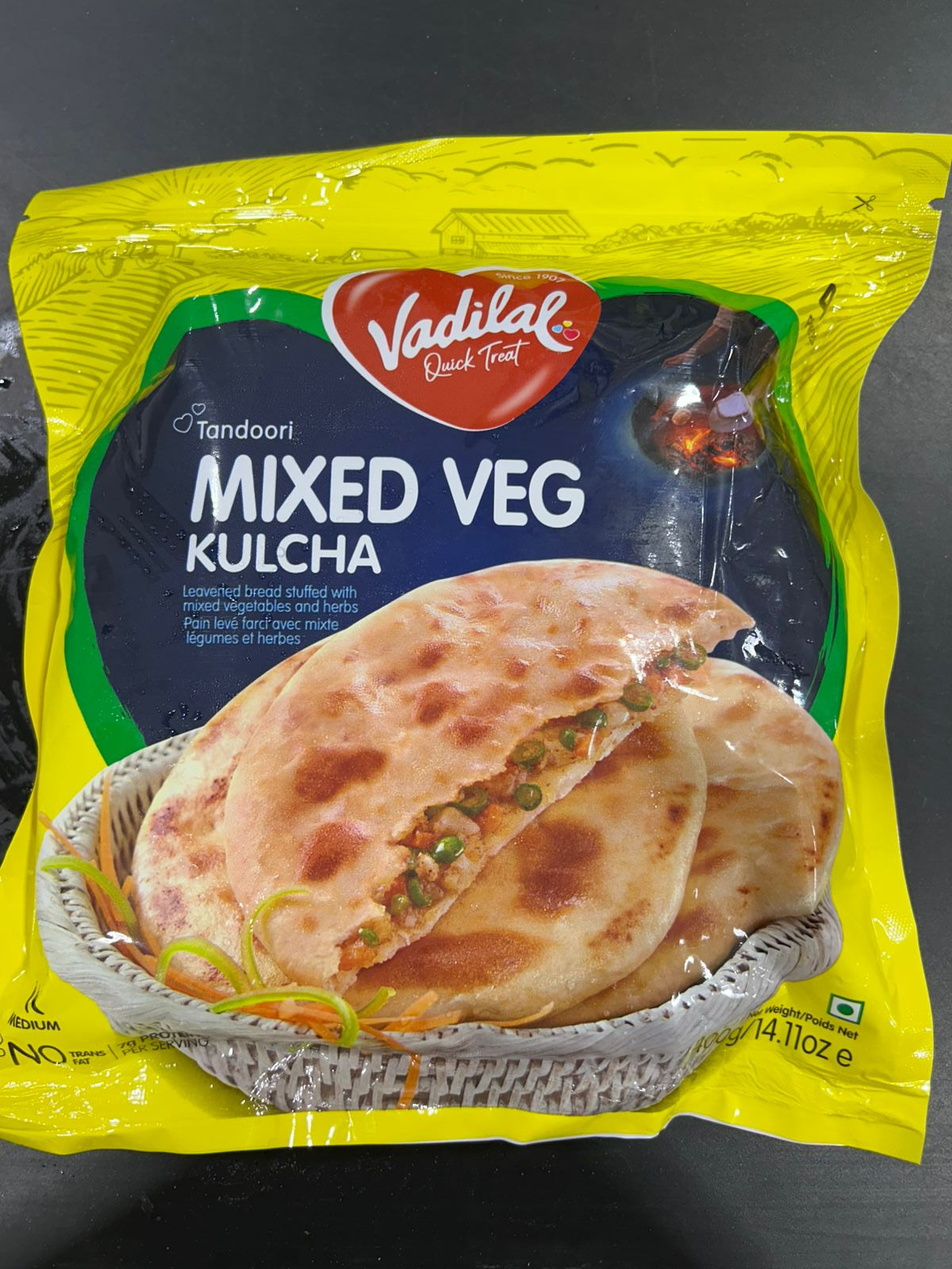 Vadilal Mixed Veg Kulcha 100G