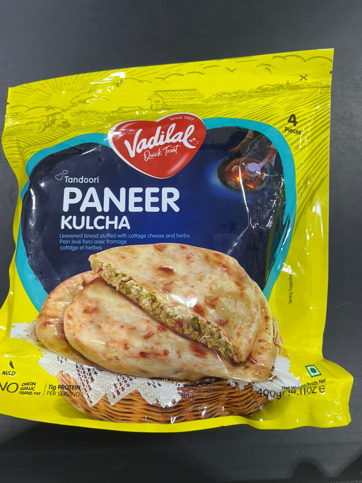 Vadilal PANEER KULCHA 400G