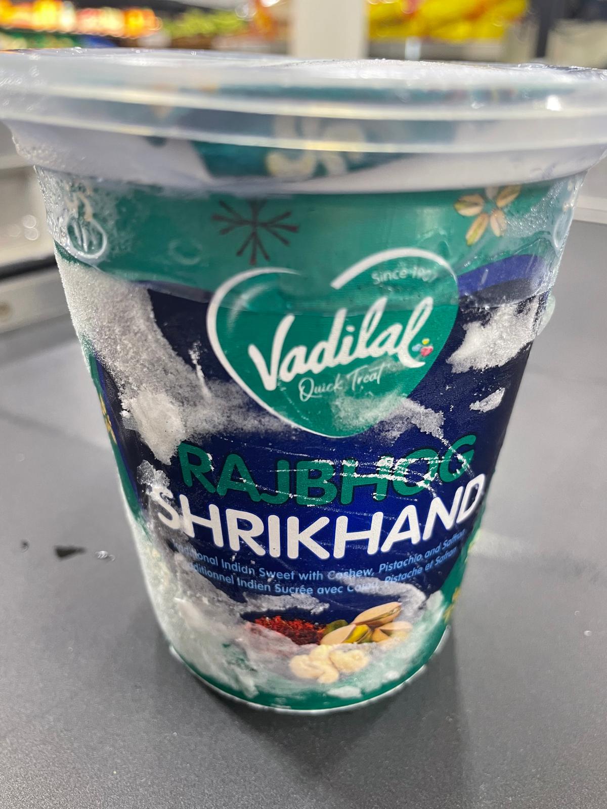 Vadilal Rajbhog Shrikhand 454G
